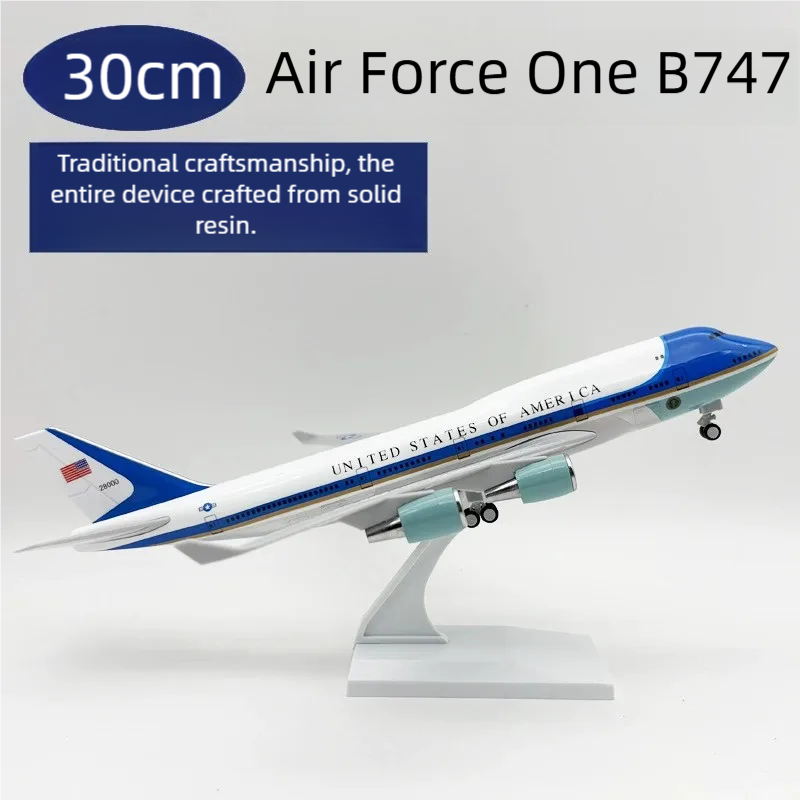 Model Kit Resin - 30cm B747 Air Force One Plane