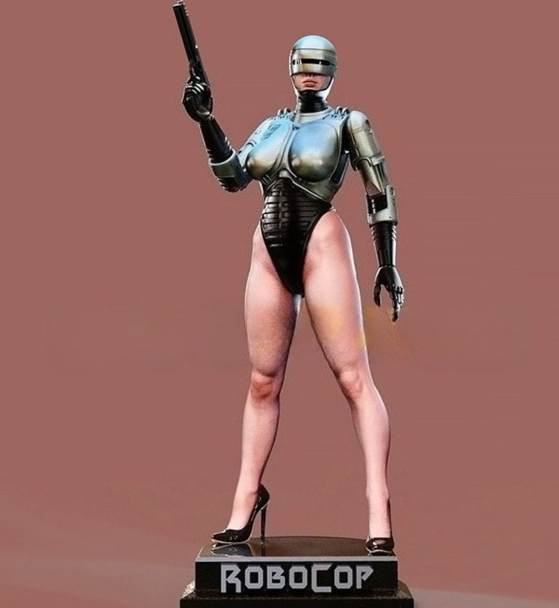 Model Kit Robocop - 1/24 Scale Die-Cast Resin Figure Model