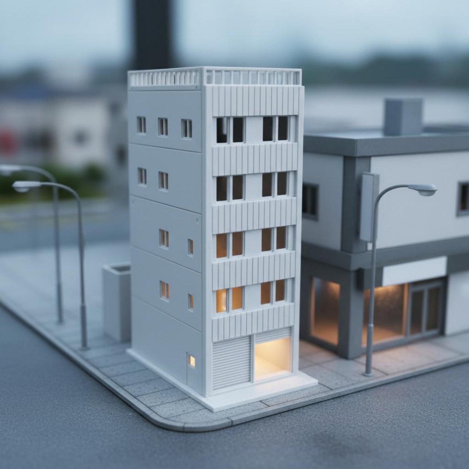 Model Kit Toy - Building Assembly Miniature Japanese House Model