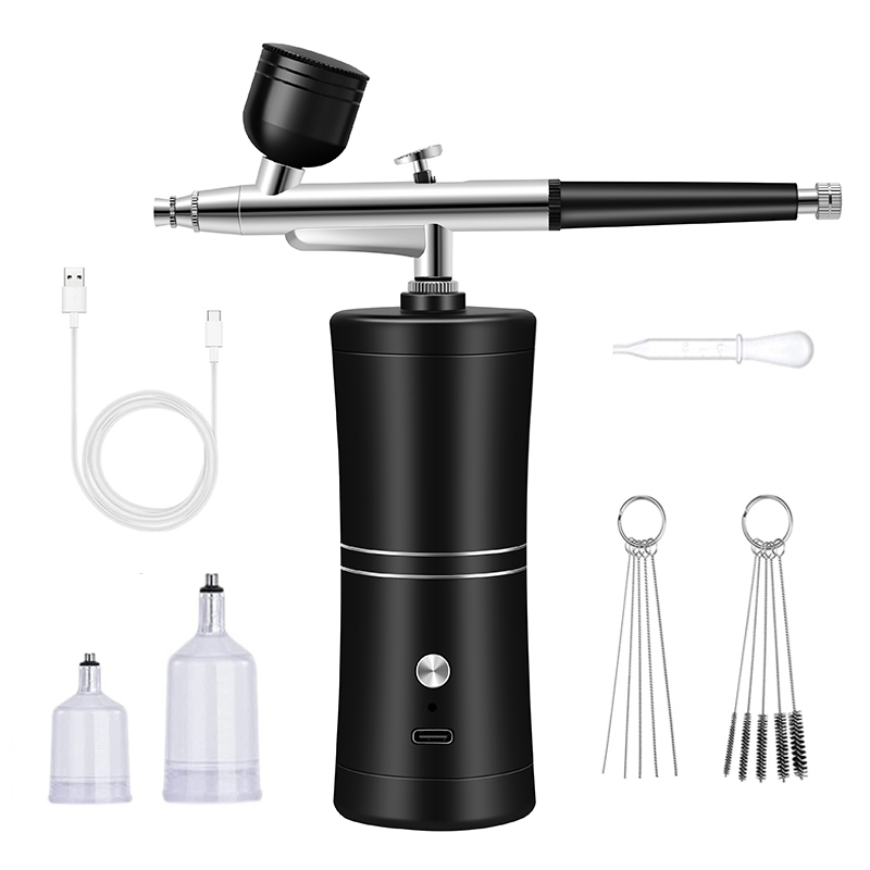 Airbrush Compressor Kit - Portable Rechargeable Wireless Airbrush With Compressor