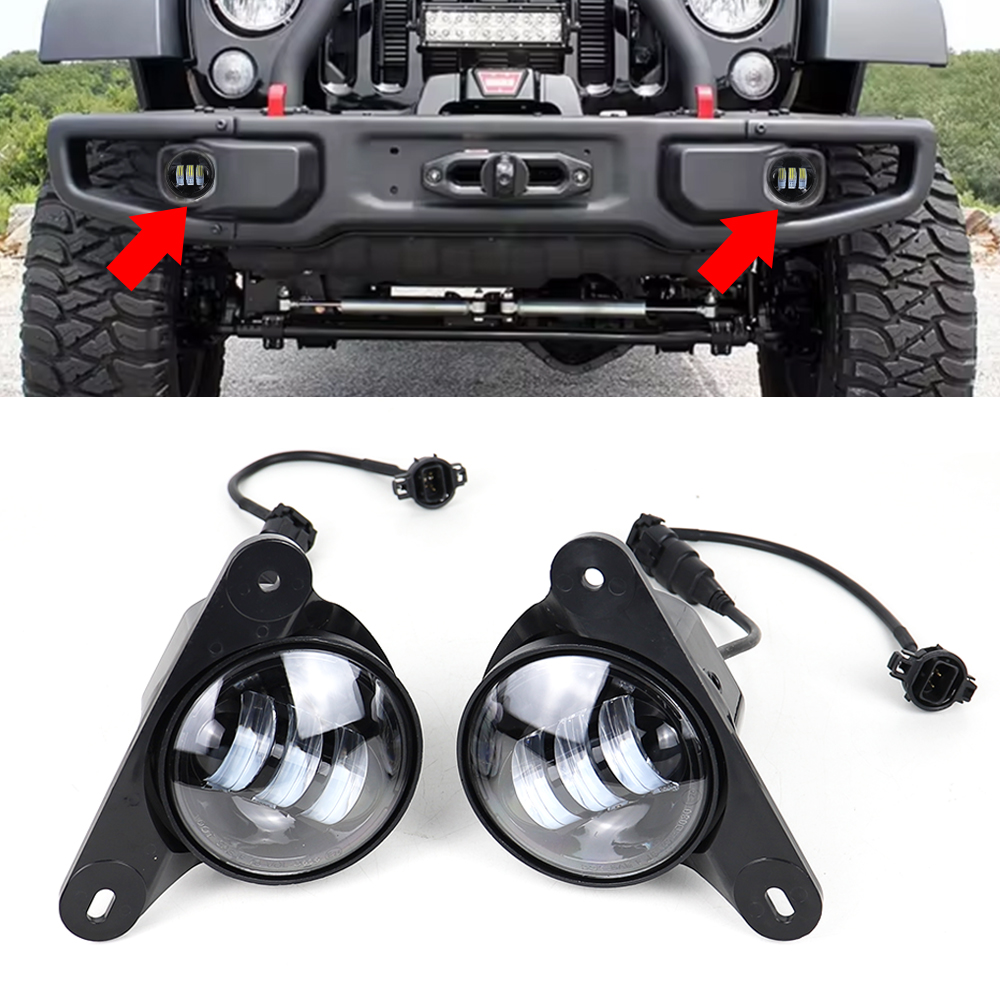 Front Bumper Lights LED Fog Li - đánh giá và giá Model Kit Jeep
