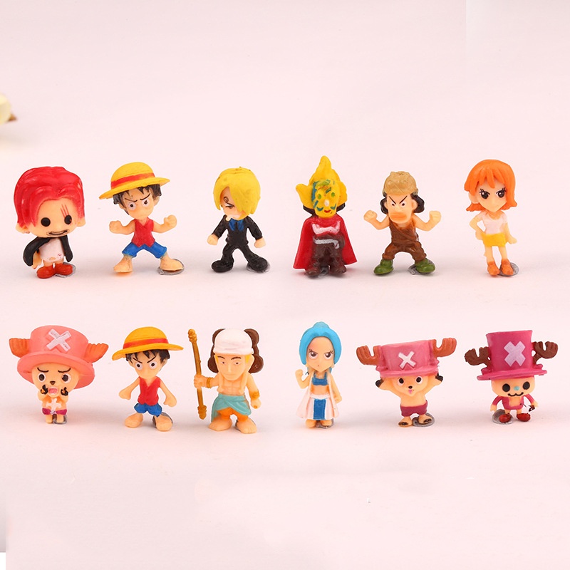 6-12Pcs/Set One Piece Monkey D - đánh giá và giá Model Kit Chopper
