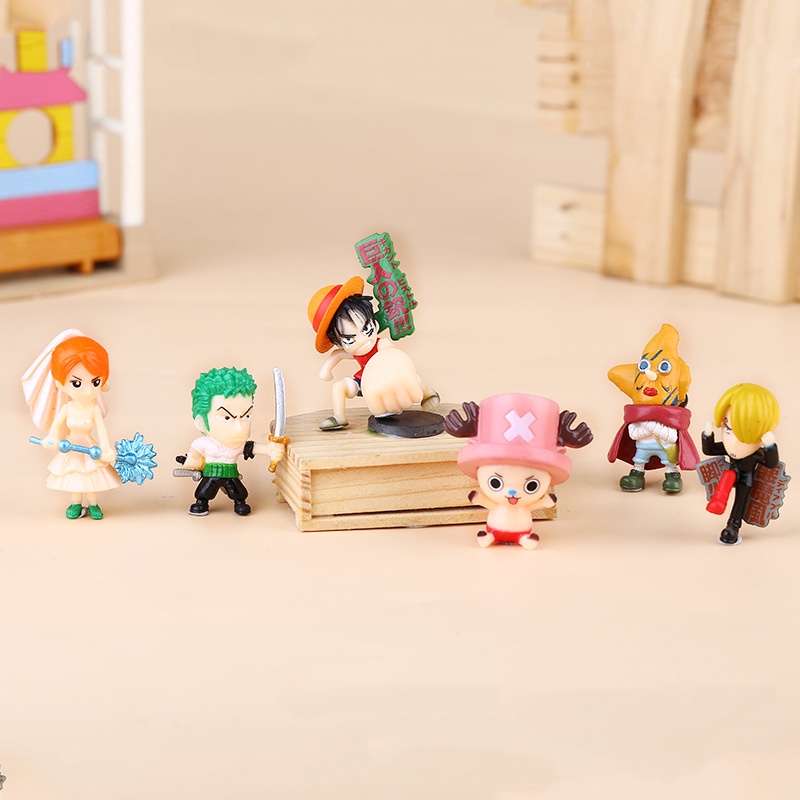 6-12Pcs/Set One Piece Monkey D - đánh giá và giá Model Kit Chopper