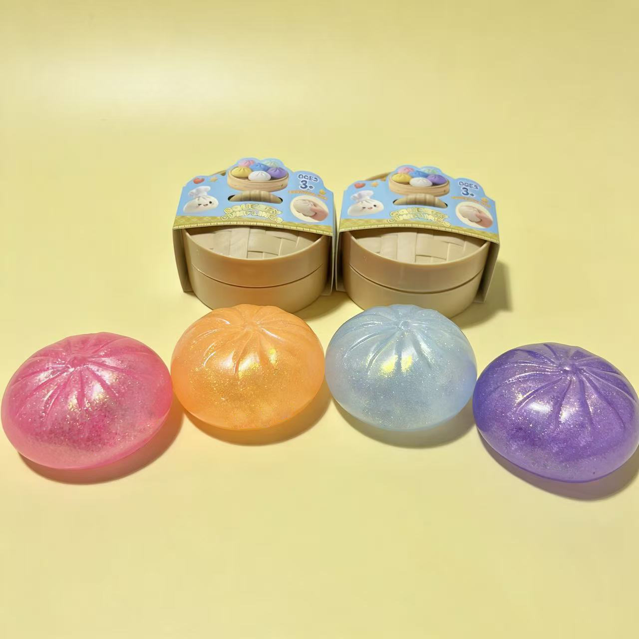 Glitter Dumpling Squishy Bead  - đánh giá và giá Model Kitchen Set Pvc