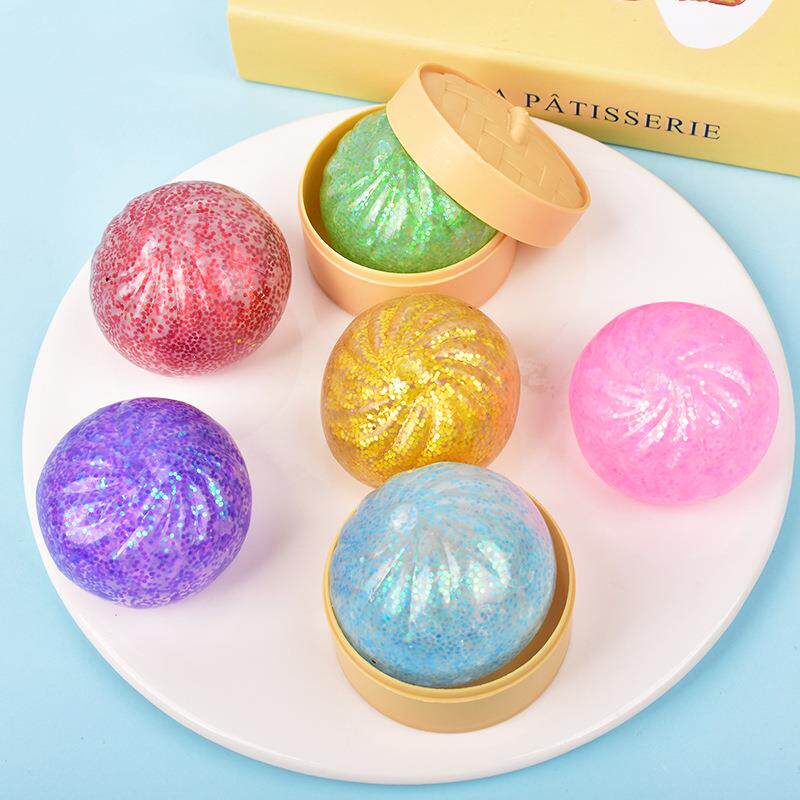 Glitter Dumpling Squishy Bead  - đánh giá và giá Model Kitchen Set Pvc