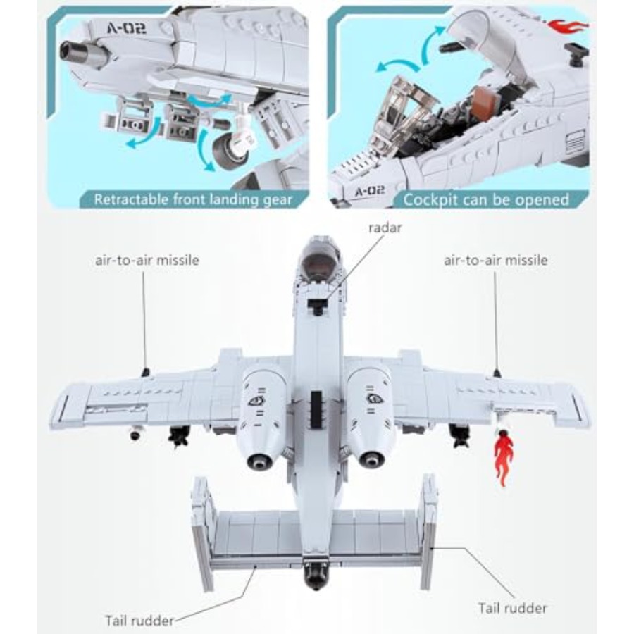 WW2 fighter jet building toys  - đánh giá và giá Model Kit Jet