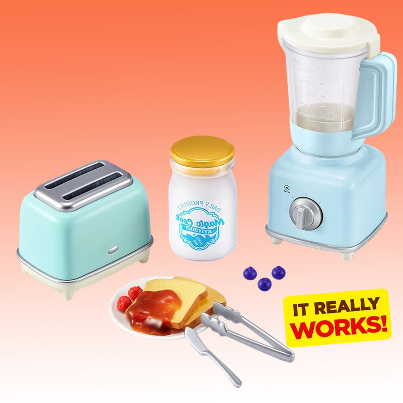 ZURU Mini Brands Magic Cook Ki - đánh giá và giá Model Kitchen Set Pvc