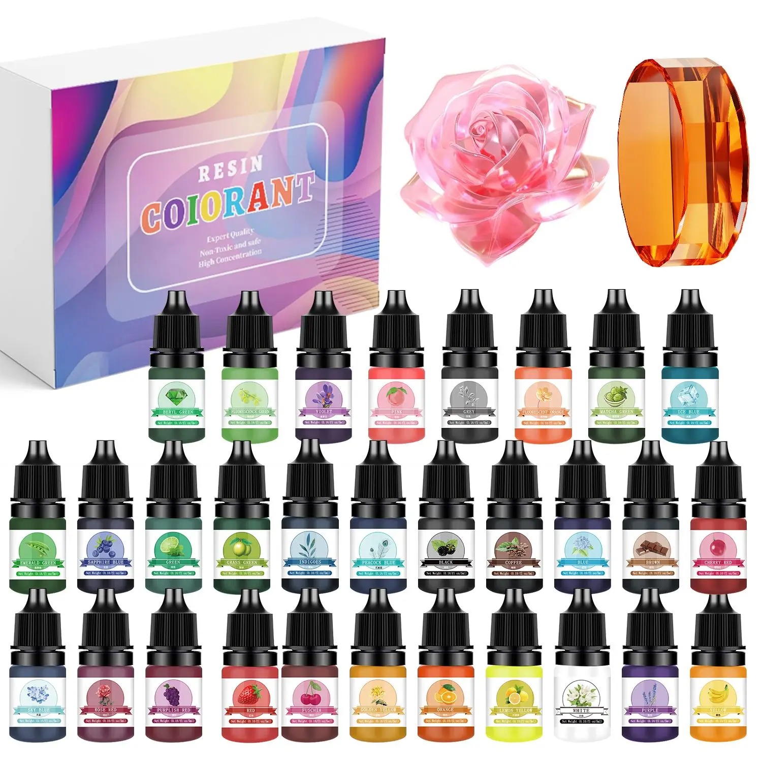 30Colors 5ml Epoxy Resin Pigme - đánh giá và giá Model Kit Resin