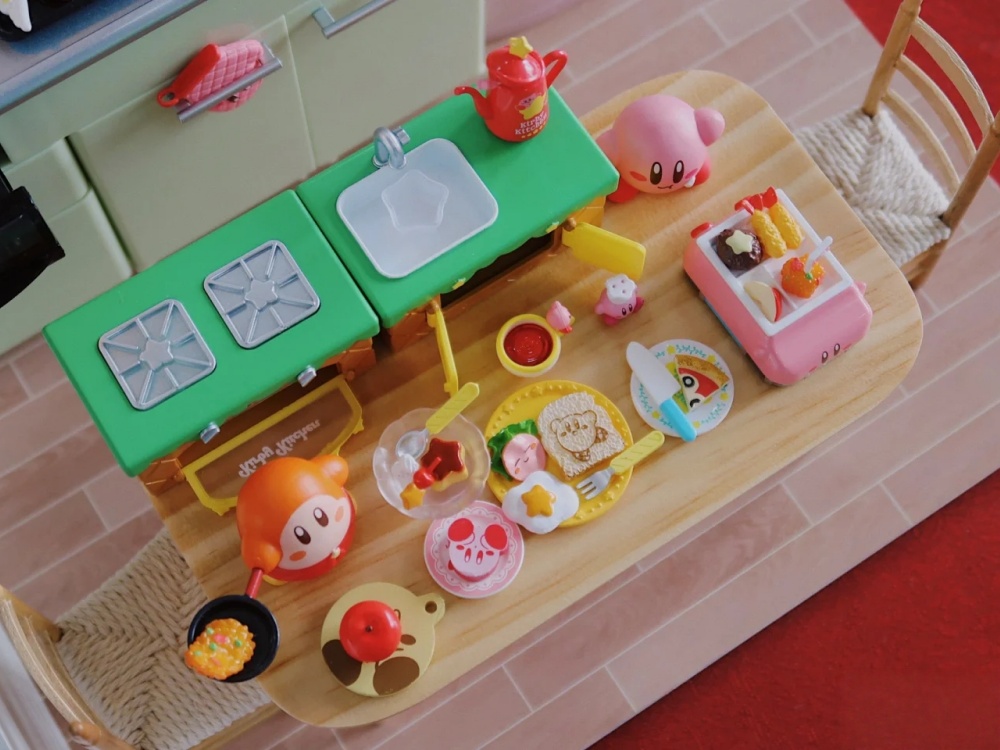 RE-MENT Kirby Kitchen Miniatur - đánh giá và giá Model Kitchen Set Pvc