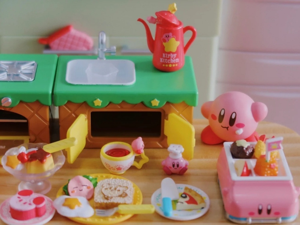 RE-MENT Kirby Kitchen Miniatur - đánh giá và giá Model Kitchen Set Pvc