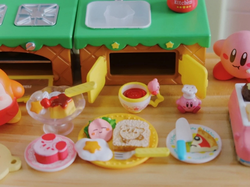 RE-MENT Kirby Kitchen Miniatur - đánh giá và giá Model Kitchen Set Pvc