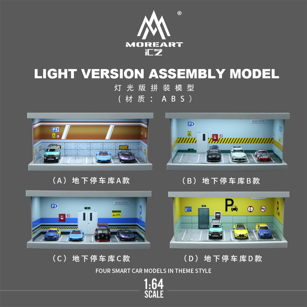 1:64 Four-theme Car Parking Lo - đánh giá và giá Model Kit Cars