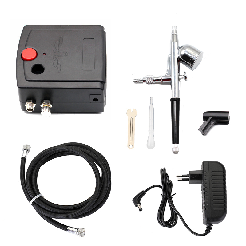 Dual-Action Spray Gun Airbrush - đánh giá và giá Airbrush Compressor Kit