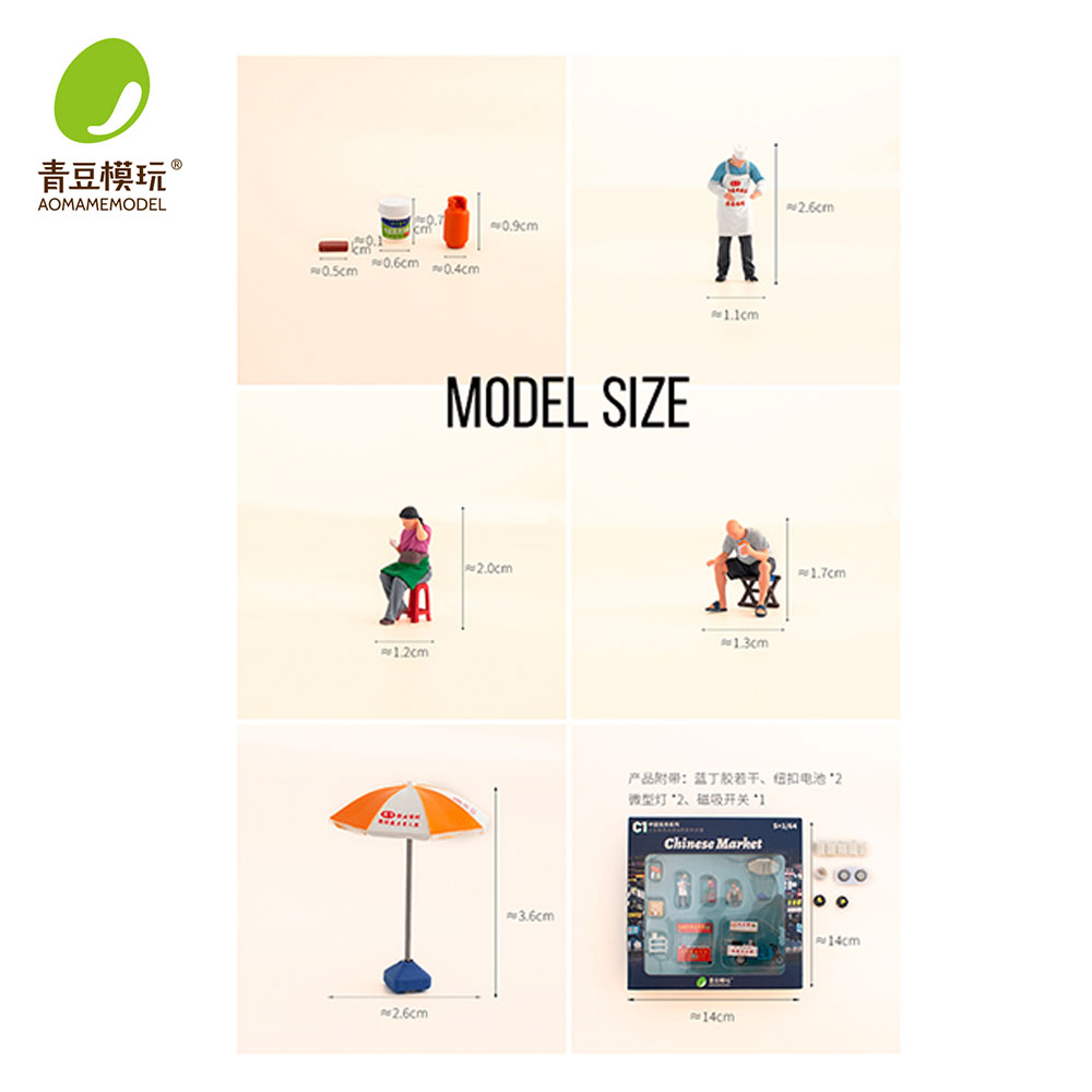 1/64 Night market s Model Kit- - đánh giá và giá Model Kit Resin