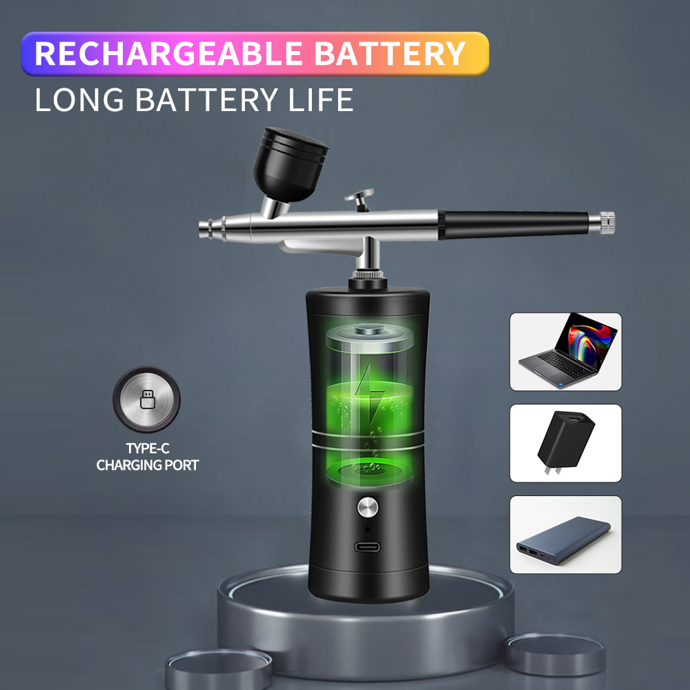 Portable Rechargeable Wireless - đánh giá và giá Airbrush Compressor Kit