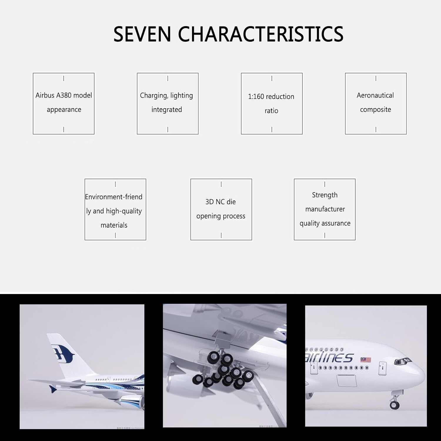 1:160 Scale Malaysia Airlines  - đánh giá và giá Model Kit Resin