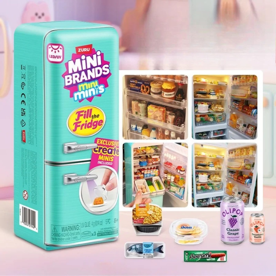ZURU 5 Surprise Mini Fridge Ba - đánh giá và giá Model Kitchen Set Pvc