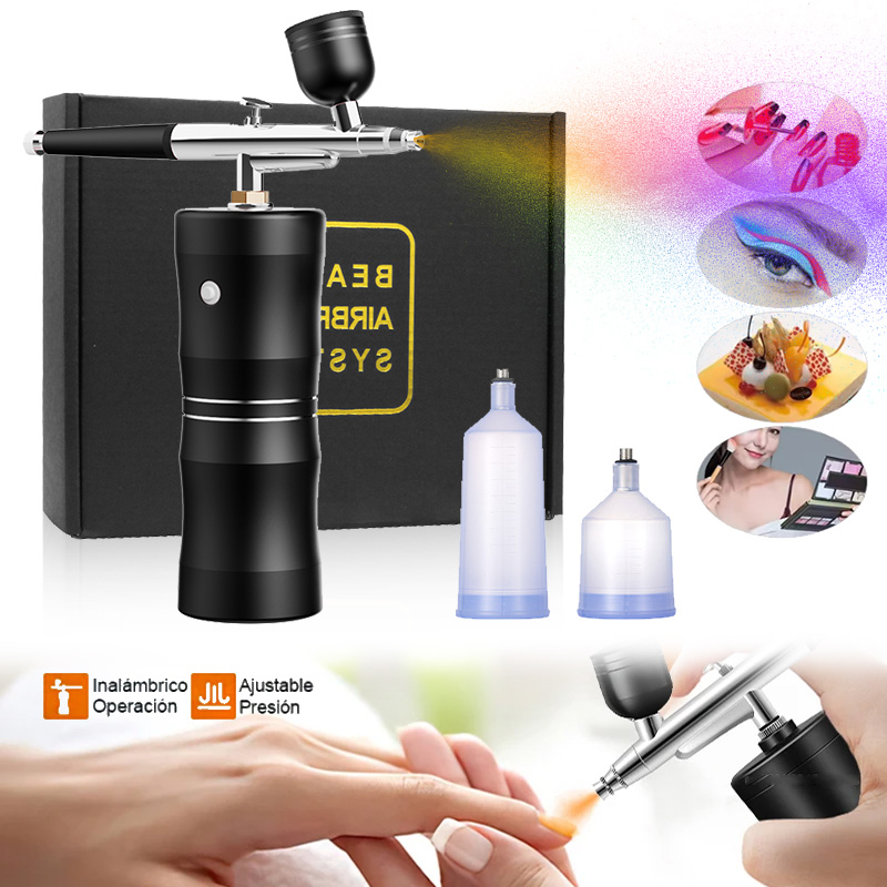 Oxygen Spray Mini Air Compress - đánh giá và giá Airbrush Compressor Kit