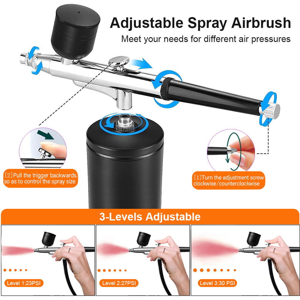 Airbrush Nail with Compressor  - đánh giá và giá Airbrush Compressor Kit